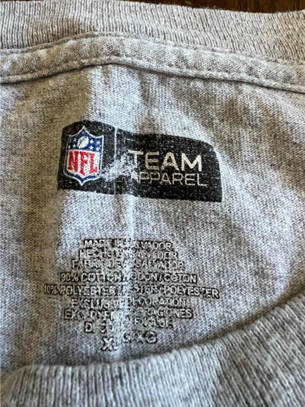 NFL Team Apparel Giants Patriots XLVI 2012 Super Bowl Short Sleeve T-Shirt XL - Picture 4 of 7
